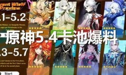 原神最新爆料卡池3.5,神秘角色降临，元素之力再升级